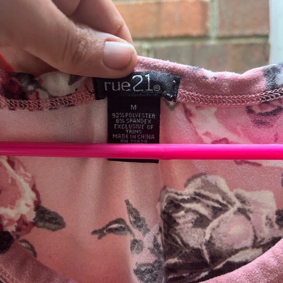 Rue 21 Pink Floral Tank Dress. Worn once great condition Size Medium - Picture 5 of 7